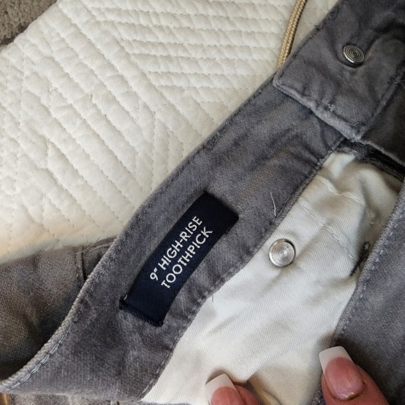 J. CREW velvety grey 9" highrise toothpick pants. - Picture 5 of 14